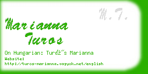 marianna turos business card